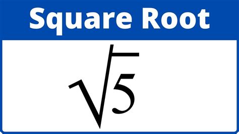 Sqrt of 5 - Square root of 25: √25 = 5, since 5 × 5 = 25; Square root of 36: √36 = 6, since 6 × 6 = 36; Square root of 49: √49 = 7, since 7 × 7 = 49; Square root of 64: √64 = 8, …Web